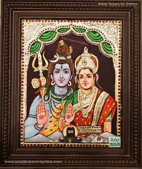 SMT PREMALATHA TANJORE PAINTING ARTIST - Latest update - Shiva Parvathi Tanjore Paintings in Horamavu