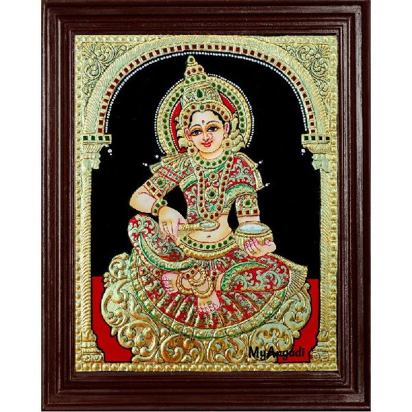 SMT PREMALATHA TANJORE PAINTING ARTIST - Latest update - Annapoorani Red Tanjore Painting
